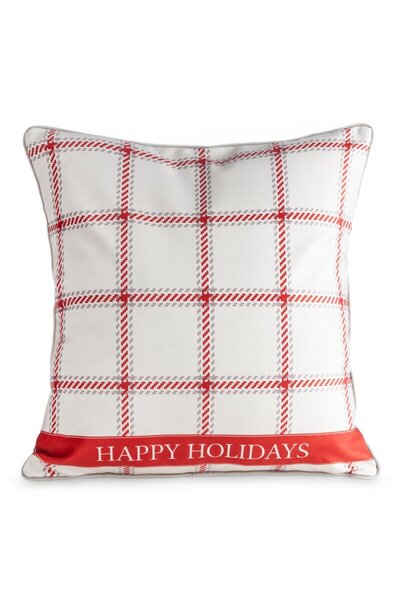 Eurofirany Fata de perna de Craciun din catifea cu imprimeu 60x60 cm CLARK01
