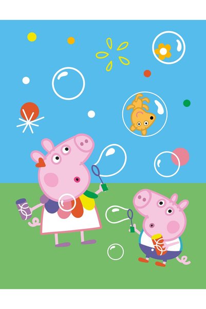 CARBOTEX Patura bebe Peppa Pig, Poliester, 130x170 cm, Multicolor
