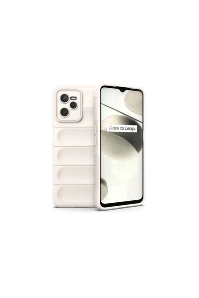 FMA حافظة سيليكون مثالية لـ Realme C35 - كريمي