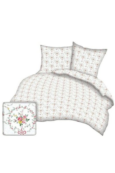 Karo Lenjerie de pat Karo, 180x200cm, 100% bumbac, rosu, set 3 piese