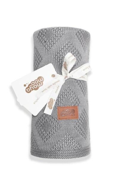 Detexpol Patura bebe, Detexpol, Bumbac/Bambus, 80x100cm, Gri