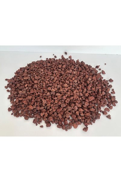 Asenya Pomza 500 gr 5-10 mm Yanardağ Taşı Kırığı Kırmızı Akvaryum Teraryum Volkanik Ponza Taşı Cürüf