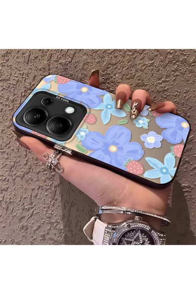 CHICASELUX حافظة ريدمي نوت 13 برو 4G متوافقة مع نمط زهرة الفراولة، واقية، للا...