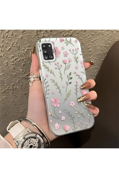 CHICASELUX Samsung Galaxy A31 Compatible Pink Branch Flower Case, Shockproof ...