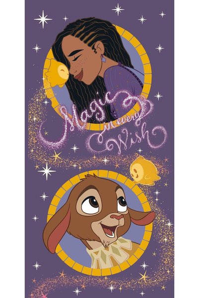 Jerry Fabrics Prosop de baie Disney Wish Magic, prosop de plaja 70x140cm