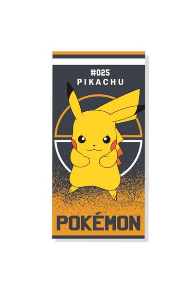 Setino Prosop de plaja din bumbac Pokemon Pikachu #25 140x70CM