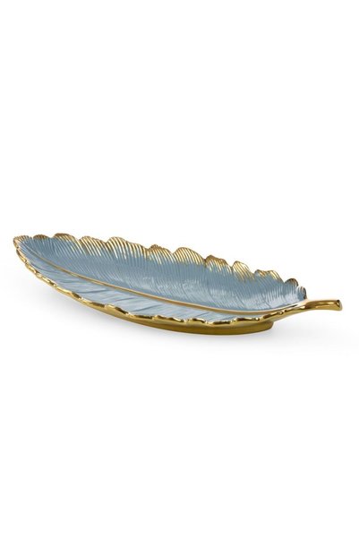 Eurofirany Platou decorativ Hiral, Eurofirany, Ceramica, 53 x 23 x 7 cm, Alba...