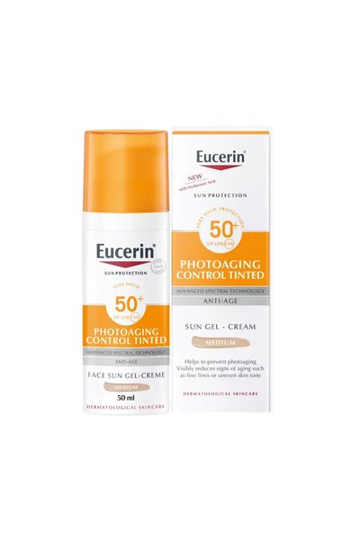 Eucerin Sun Cream Tinted CC SPF50+ Medium for Even Coverage 50mL