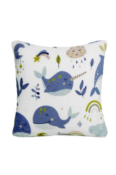 Domarex Perna decorativa balene, Poliester, 40x40 cm, Multicolor