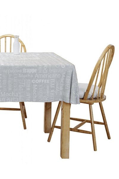 Detexpol Fata de masa cu imprimeu text, Detexpol, Bumbac/Poliester, 140x320 c...