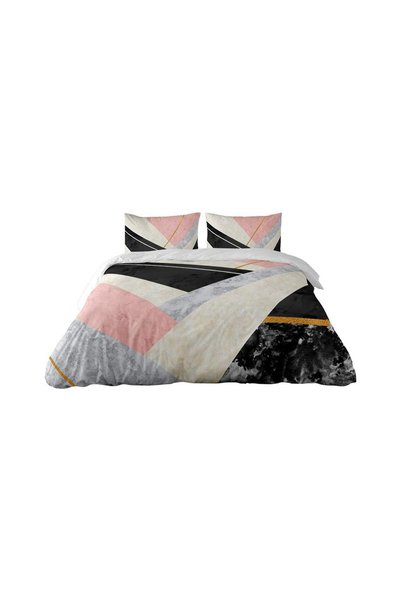 Matex Set lenjerie de pat Prestige, 3 piese, bumbac percale saten, crem/pudra...