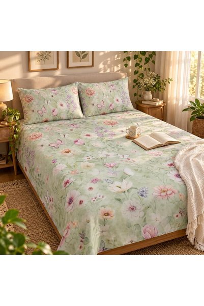Generic Turkish Style King Size Flat Bedsheet Set, 3 Pieces, 260 x 240 cm, 1 ...