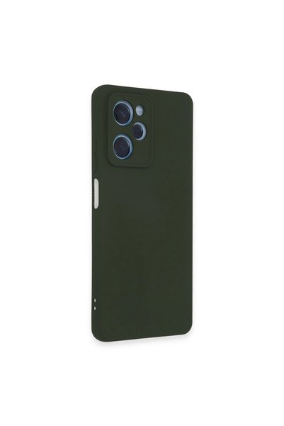 Bezos حافظة بوكو X5 5G من السيليكون المخملي الداخلي - أخضر داكن