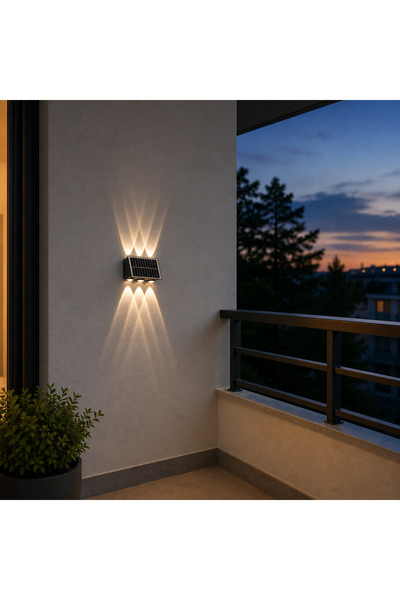 OEM Εφαρμόστε Solaris Outdoor LED, 6 πηγές φωτός, ζεστό φως, μαύρο