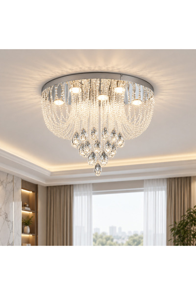 OEM MAGE Eleganza Crystal LED Πολυέλαιος, 26W, Ζεστό/Ουδέτερο/Ψυχρό φως, Διάμ...