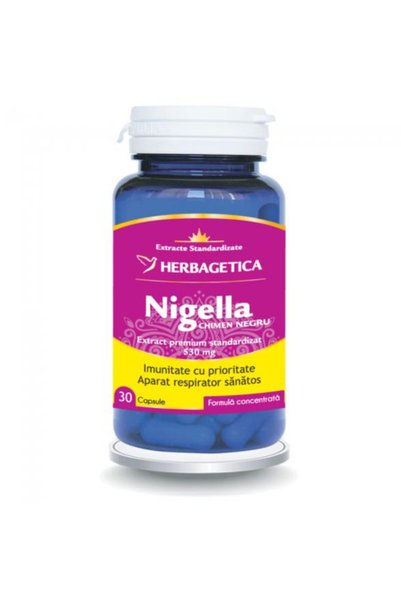 herbagetica Nigella Chimen Negru 530 mg, 30 capsule