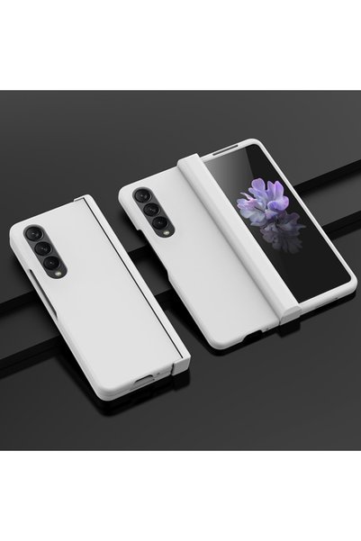 BURAQ For Samsung Galaxy Z Fold4 5G PC Skin Feel Folding Phone Case(White)