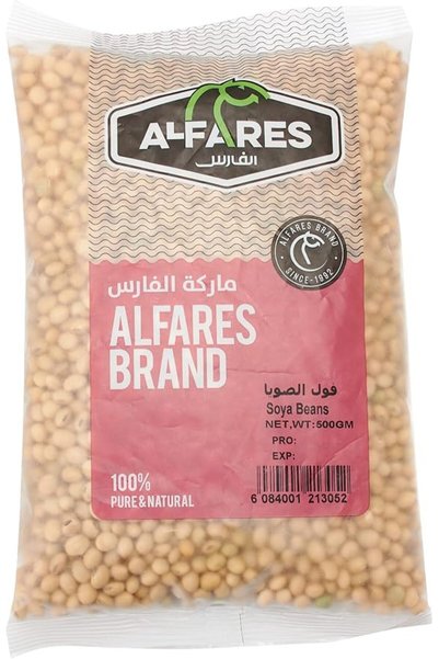 Al Fares فول الصويا، 500 جرام - عبوة واحدة