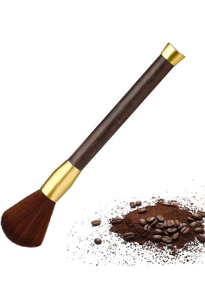 Yelajoy Coffee Cleaning Brush, 6.6inch Natural Bristles & Ebony Handle, Baris...