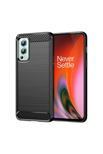 BURAQ For OnePlus Nord 2 x Pac-Man Edition Brushed Texture Carbon Fiber TPU P...