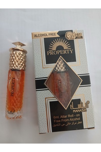 MANASIK Parfum concentrat bărbătesc, Property Attar, roll-on, fără alcool, 6ml