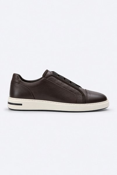 İmza Brown 100% Leather Lace-Up Casual Shoes 1033265185
