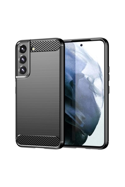 BURAQ For Samsung Galaxy S23+ 5G Brushed Texture Carbon Fiber TPU Phone Case(...
