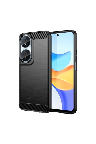 BURAQ For Honor Play 8T Brushed Texture Carbon Fiber TPU Phone Case(Black)