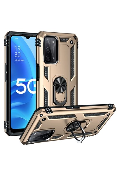 BURAQ For OPPO A55 5G Shockproof TPU + PC Protective Case with 360 Degree Rot...