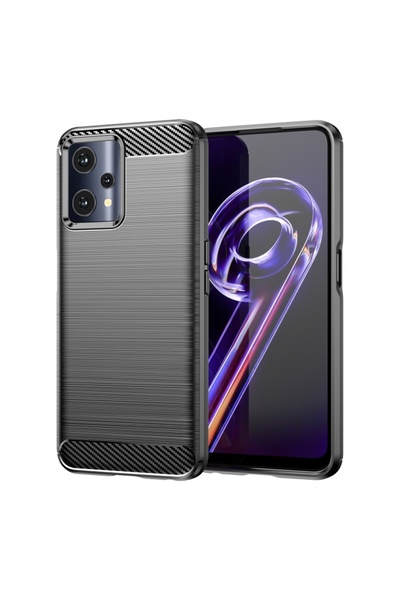 BURAQ For OPPO K10x Brushed Texture Carbon Fiber TPU Phone Case(Black)