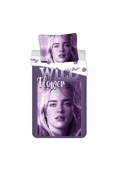 Jerry Fabrics Lenjerie de pat din bumbac 140×200 Billie Eilish fata de perna ...