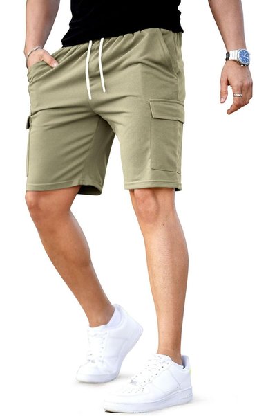 OtherMax Pantaloni scurți cargo bărbați vara, largi, respirabili, verzi, mări...