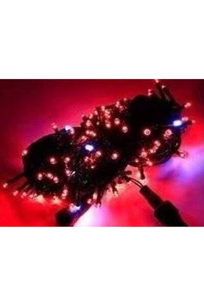 OEM Instalatie LED Craciun cu fir negru, 320 LED, 25 m, rosu