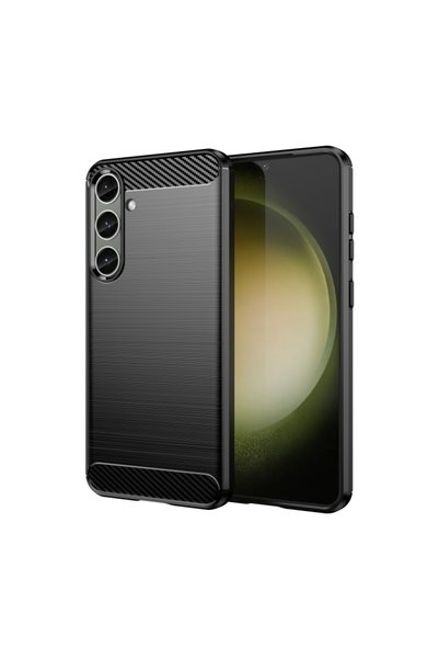 BURAQ For Samsung Galaxy S24+ 5G Brushed Texture Carbon Fiber TPU Phone Case(...