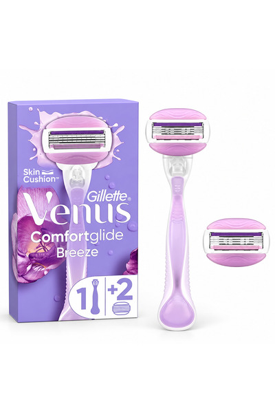 Venüs ماكينة حلاقة جي فينوس كومفورت جلايد بريز + شفرتين بديلتين