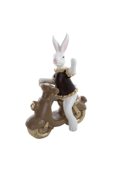 Eurofirany Figurina decorativa de Paste, Eurofirany, 158A, iepure pe scuter, ...
