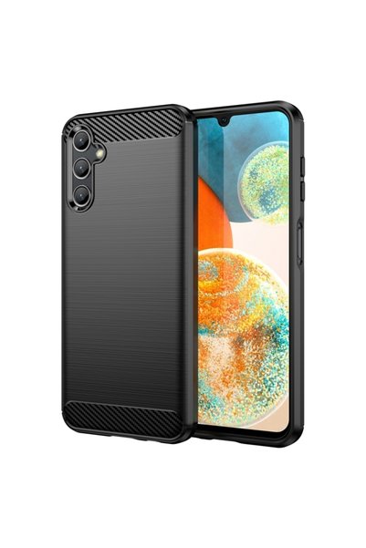 BURAQ For Samsung Galaxy Jump 3 Carbon Fiber Brushed Texture TPU Phone Case(B...