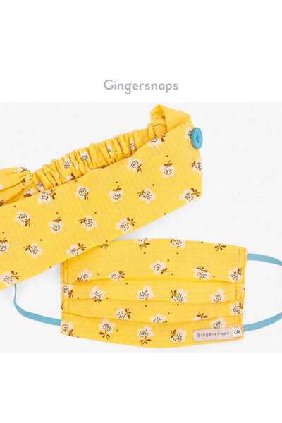 Gingersnaps قناع زخرفي للفتيات مع شريط مطاطي