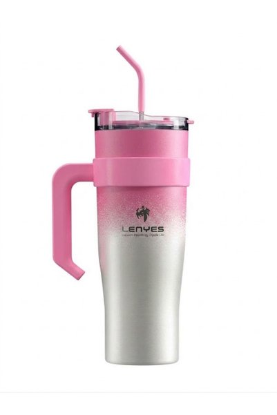 Generic Brand LENYES 1200ML Insulated Stainless Steel Tumbler with Handle, St...