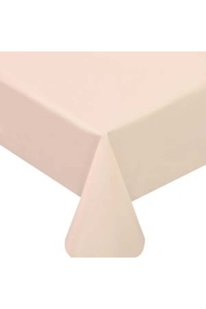 ANTBRO Față de Masă Ecru din Plastic 137x274cm, Decor Dreptunghiular pentru N...
