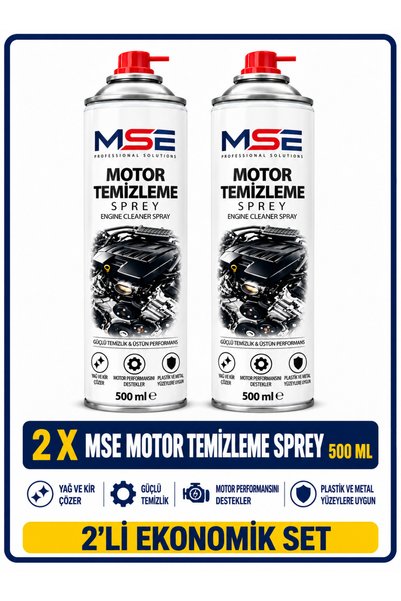 MSE PRO Susuz Motor Temizleme Spreyi 500 ML X 2 Adet