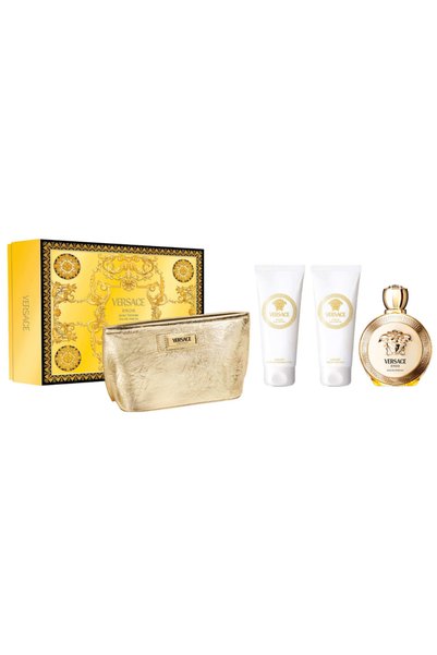 Versace Eros Pour Femme Edp 100 Ml + Body Lotion 100 Ml + Shower Gel 100 Ml +...