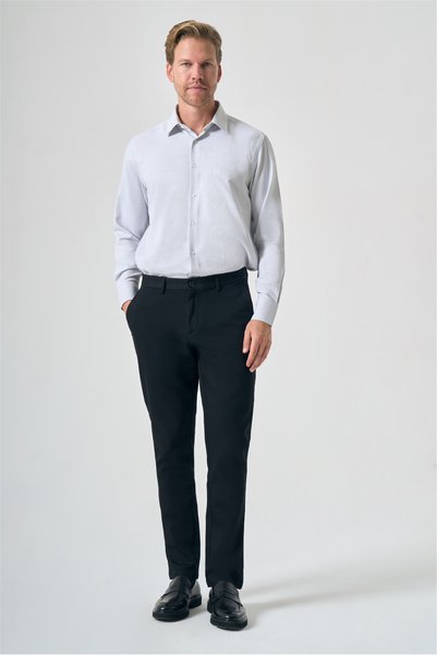 İmza Black Side Pocket Comfort Fit Cotton Chino Trousers 1003265158