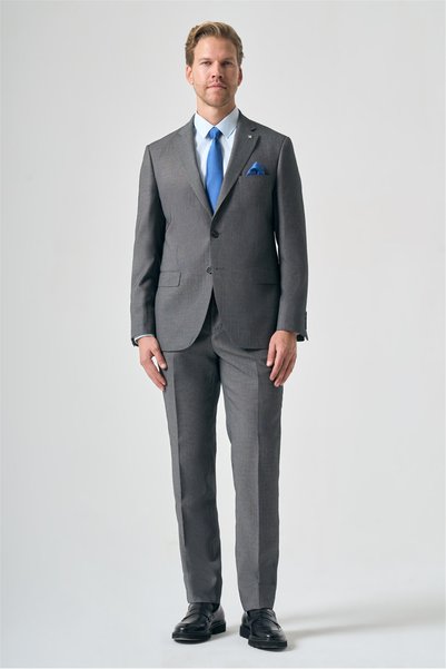 İmza Smoked Mono Collar 6 Drop Comfort Fit Full Lining Suit 1001265199