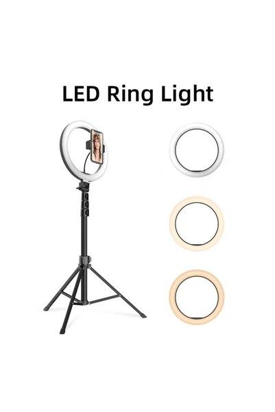 Jmary FM-536A 10 inch Ring Light with 1.7 M Tripod & Remote