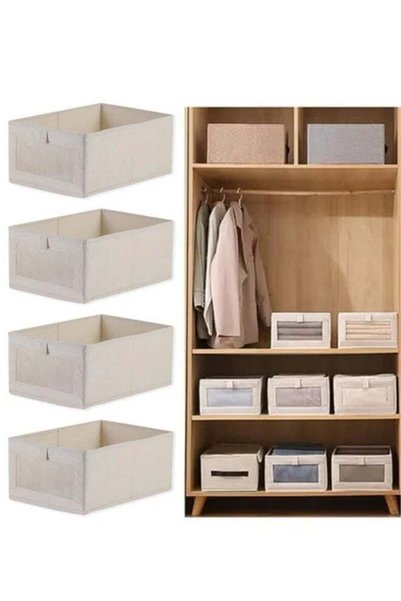 Generic DUNISO 4-Piece Foldable OrganizerJeans Storage BoxWardrobe Clothes Or...