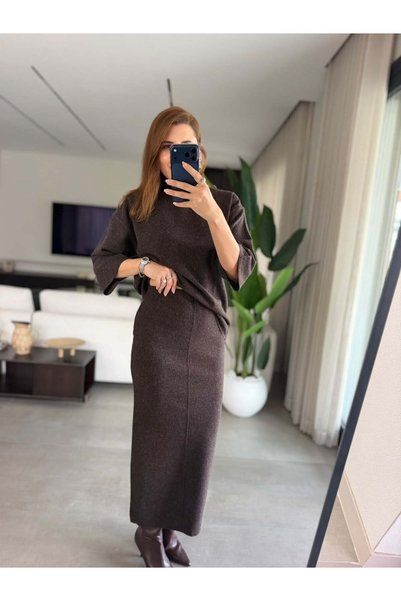 Betül Babacan Acı Kahve Belinda Korse Etekli Takım