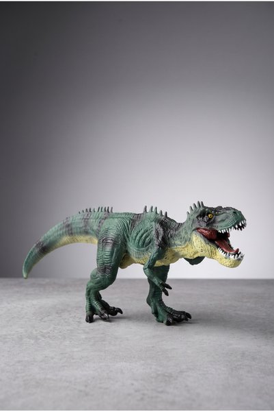 Yeşil Oyuncak Trex Dinazor Büyük Boy 32 Cm Trex Dinozor Figürü Yüksek Kalite Detaylı Ağzı Hareketli