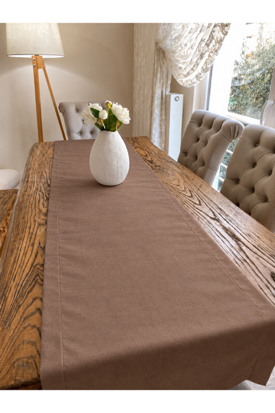Decamor home Инчи Дертсиз Кадифена текстурирана кафява пътека