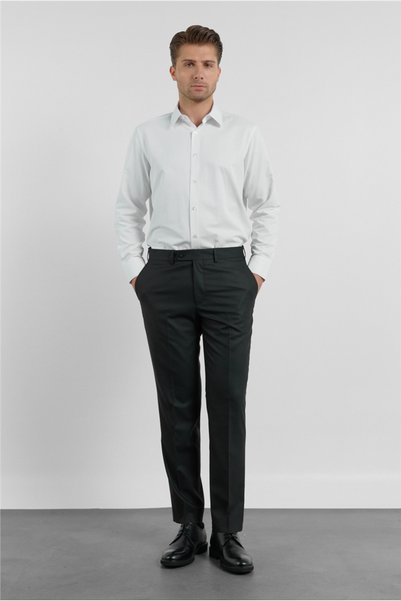 İmza Side Pocket Open Leg Cloth Foot Comfort Fit Flexible Trousers 1003255127